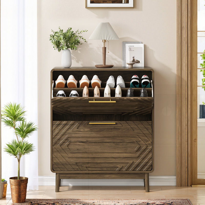 Armoire à chaussures autoportante Mid-Century