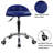 Backed Adjustable Height Ergonomic Lab Stool with Wheels-1535761495