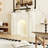 Cream White Manufactured Wood Freestanding Fireplace