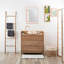 Furness Metal Flat Wall Mirror with Hooks-759047550