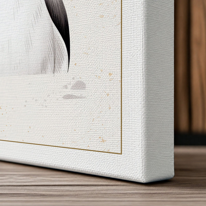 Fish on Pearl Boho - Wrapped Canvas, 18x12 - 45.7 x 30.5 cm, White Border