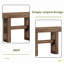 Table de canapé étroite, console