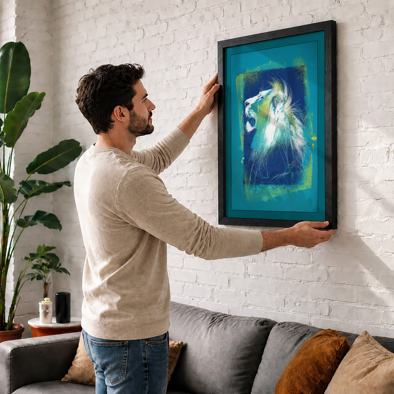 Luminous Howl Modern - Print, A4 - 29.7 x 21.0 cm, White