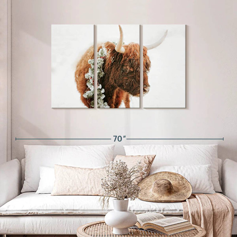 Brampt Christmas Cow, 28" H x 45" W
