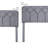 Aldora (Set of 2) Gray Twin Size Upholstered Platform Bed Frame with Adjustable Headboard, No Box Spring Needed-1576754656