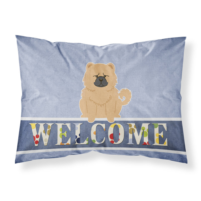 Taie d’oreiller welcome, Chow-chow crème