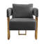 Chaise décorative moderne avec pieds dorés pour le salon-652435006