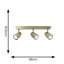 Benton IP44 Rated Bathroom 3 Way Bar Ceiling Light & Warm LED Bulbs-180871108-181225983