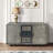Lonetta 55" Wide 3 Drawer Mango Sideboard
