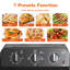 Compartiment pour four grille-pain à friteuse 13 pte de taille familiale - Circulation d'air chaud à 360 ° pour une cuisson saine sans huile, four de comptoir à convection multifonctionnel avec contrôle de la température et du temps réglable
