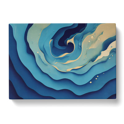 Swirling Ocean - Wrapped Canvas Print