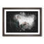 White Horse Rearing in a Winter Forest - Picture Frame Graphic Art Print-56864544-56864542