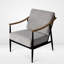 Fauteuil de lecture moderne 26 po Mid-Century-1866114640