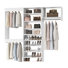 Système de garde-robe modulaire, conception polyvalente et personnalisable pour un rangement et une organisation efficaces