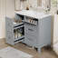 Meuble-lavabo 30 po avec lavabo en céramique-440766085