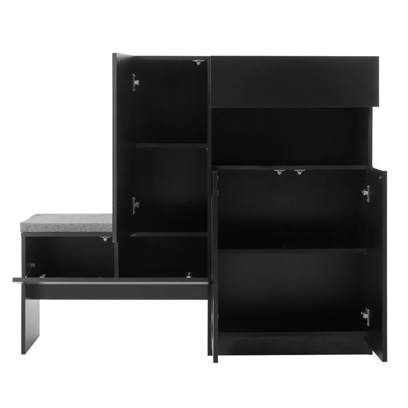 Elegant Shoe Cabinets with Storage Bench