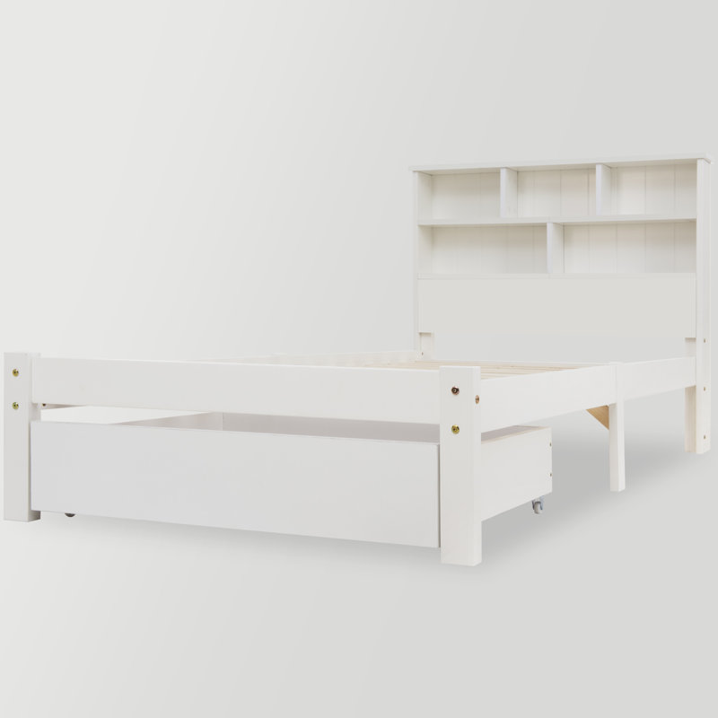 Wes Solid Wood Drawers Bed Frame, 90 x 190cm