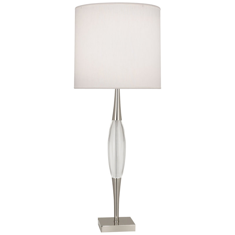 Juno Table Lamp, Cotton/Cotton Blend, Pearl