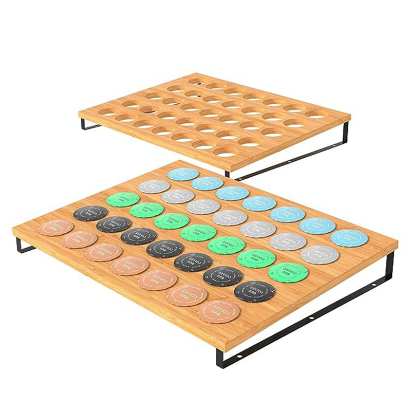 Rangement à dosette en bambou 70 dosettes