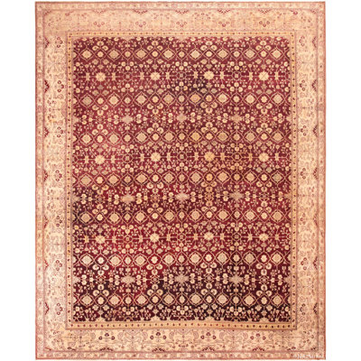 One-of-a-Kind Rectangle 13'8" X 16'4" Hand Knotted Area Rug