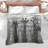 Monochrome Giraffe Group Comforter-129215408