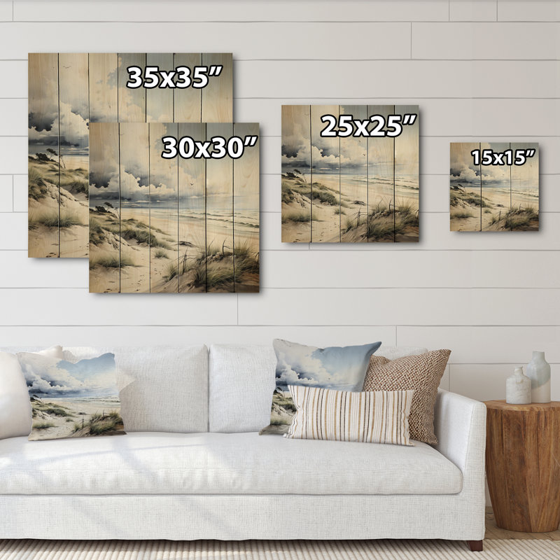 Shenice Beach Photo Dune Dreams III sur impression sur bois, H 35 po x l 35 po x P 0,78 po