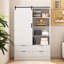 Armoire de rangement haute avec garde-robe de chambre à coucher