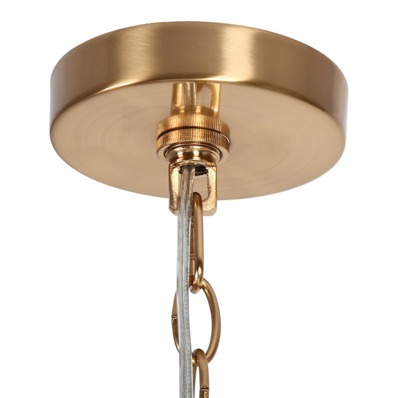 Grand lustre à niveaux et à intensité variable à 8 lumières de 37,4 po Hampson
