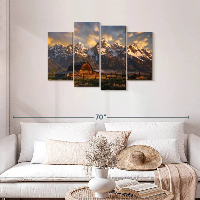 Mormon Row Barn, 27" H x 43" W