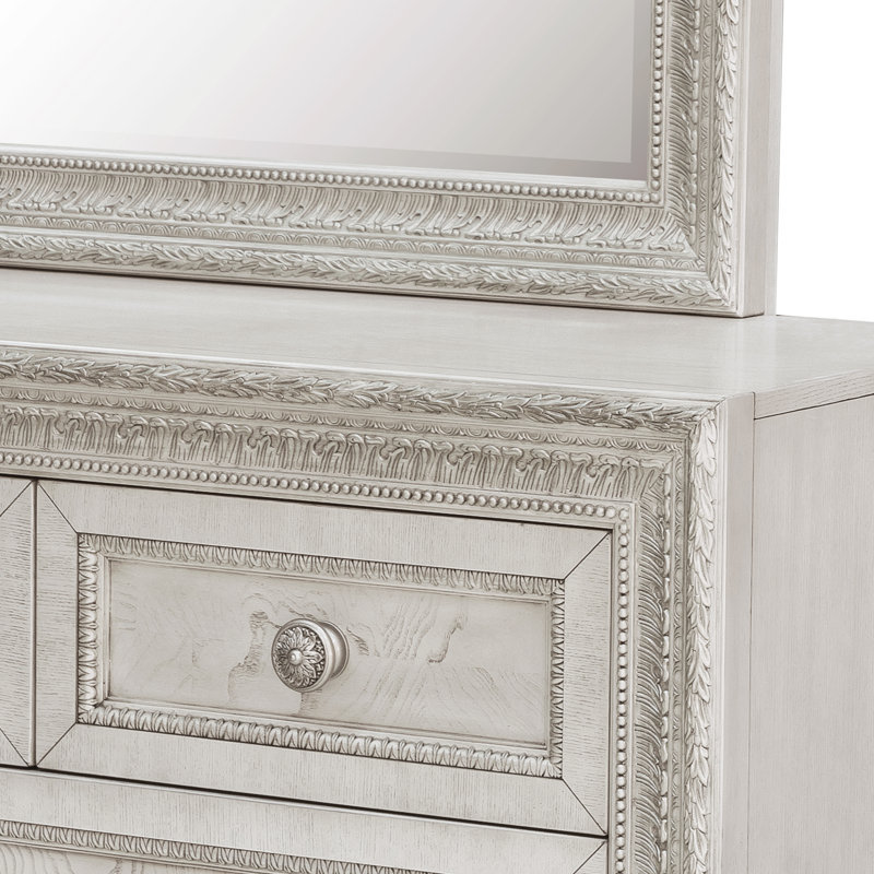 Commode 8 tiroirs + miroir Inaki