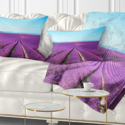 Coussin lombaire à champs floral Abstract