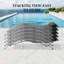 Ensemble de 3 chaises longues pour piscine-115767479