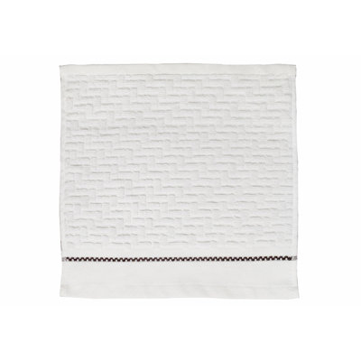 Cotton Blend Ribbed Washcloth