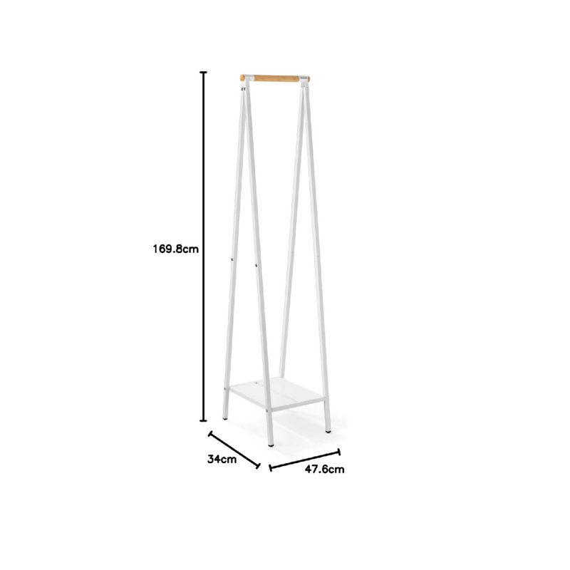 Steel Freestanding, White