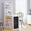 Bureau de bureau mural pliable avec tableau noir et tablette latérale-2062724421