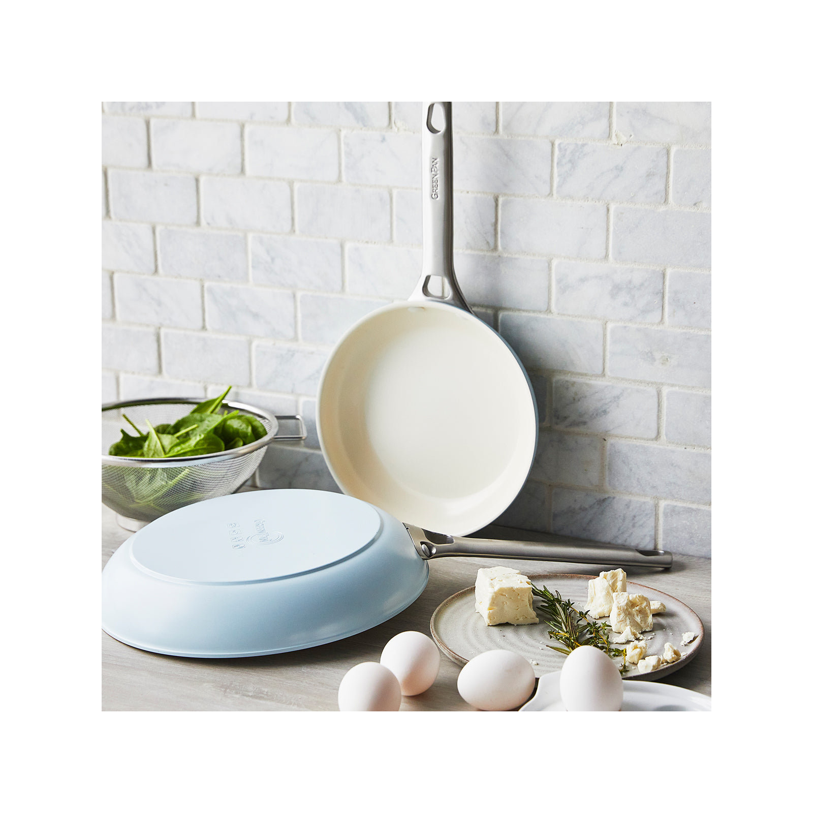 GreenPan Padova 8 and 10 in. Healthy Ceramic Non-Stick Frying Pan Set