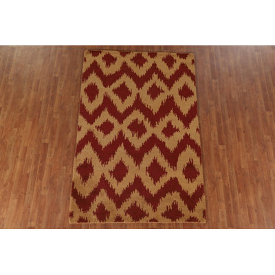 All-Over Gabbeh Handmade Area Rug 5x8