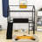 Skokie Twin Size Metal House Loft Bed with Slide and Writable Board by Harper Orchard-857259205