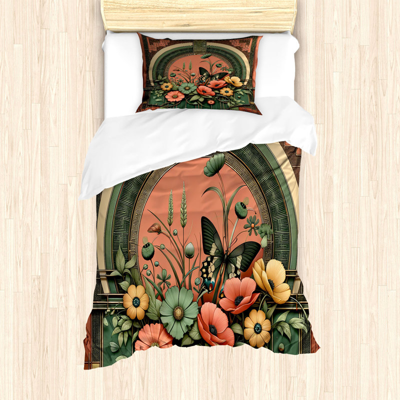 Boho Duvet Cover, Twin Duvet Cover + 1 Standard Shams