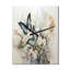 Horloge murale surdimensionnée avec papillon bleu et blanc Serendipity-99629566
