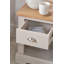 46cm W Solid + Manufactured Wood Bedside Table