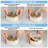 4PC 6" STORAGE JAR WHITE EMBOSSED
