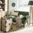 Pull Button Simple Modern Green Double Sofa