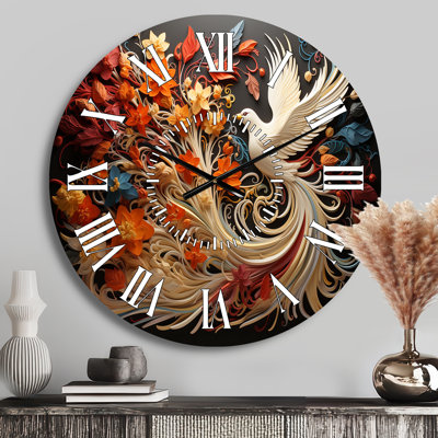 Christianity Pentecost Fire - Spiritual White Face Wall Clock