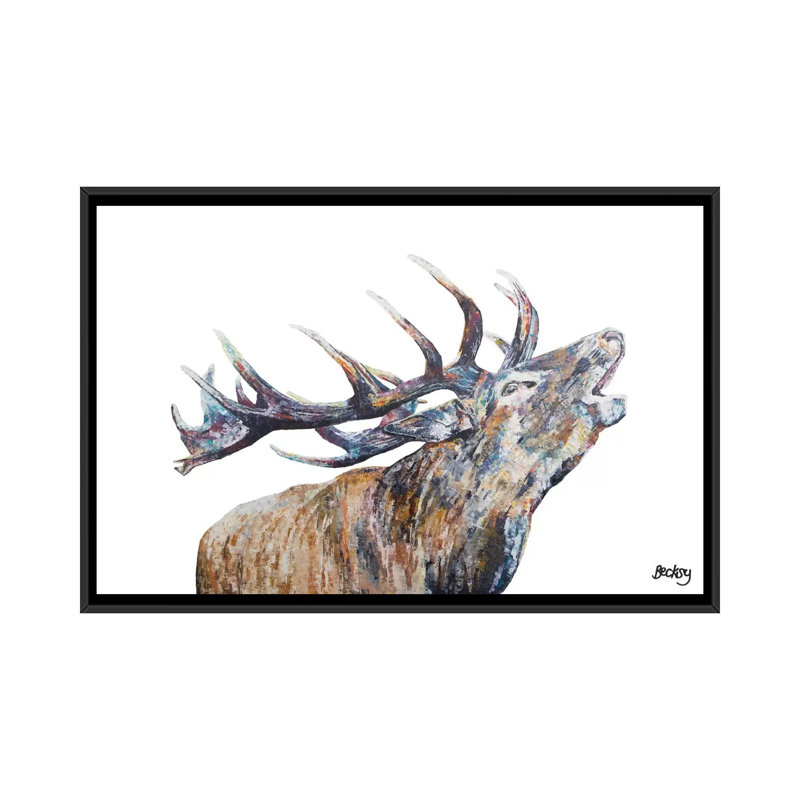 « murdo », impression sur toile, H 18 po x l 26 po x P 1,5 po, Toile avec cadre noir, Pas de tapis