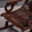Chaise berçante en bois massif-101688884