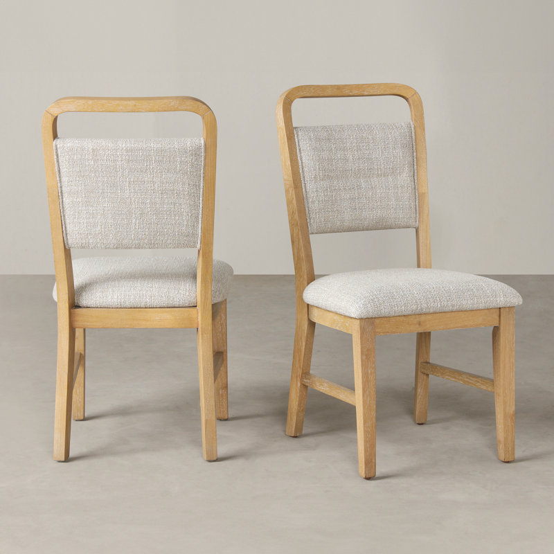 Goode Solid Wood Frame Dining Chairs, Set of 2
