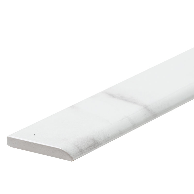 Minerva 2'' x 10'' Polished Ceramic Bullnose
