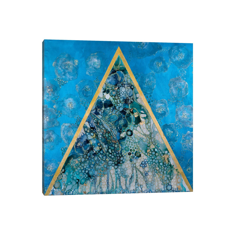 Triangle Pose by Mishel Schwartz - Painting on Canvas, Wrapped Canvas, 66.04cm H x 66.04cm W x 3.81cm D