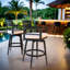 Chaises de bar pivotantes 2 pièces Modern Modern
